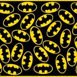 Placemat - Batman Logo Scattered Black/Yellow