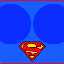 Placemat - Superman Blue w/Bowl Markers