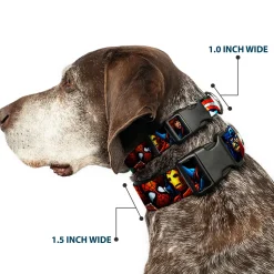 Plastic Clip Collar - Marvel Universe Superheroes Stacked