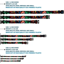 Plastic Clip Collar - Marvel Universe Superheroes Stacked