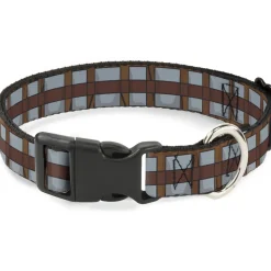 Plastic Clip Collar - Star Wars Chewbacca Bandolier Bounding Browns/Gray