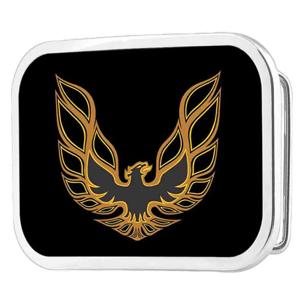 Pontiac Firebird Logo FCG Black Golds - Chrome Rock Star Buckle