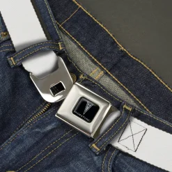 Pontiac Seatbelt Belt - White Webbing