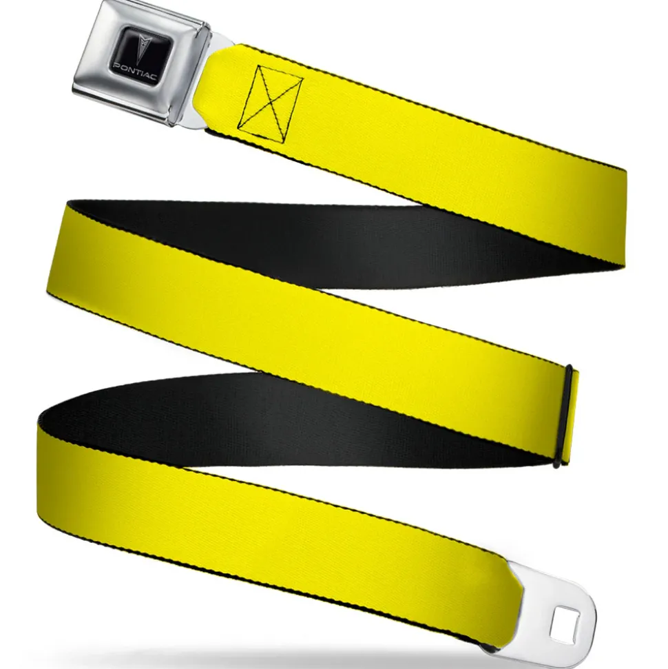 Pontiac Seatbelt Belt - Yellow Webbing