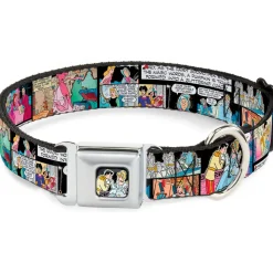 Prince & Cinderella Full Color Seatbelt Buckle Collar - Cinderella Movie Panels & Quotes