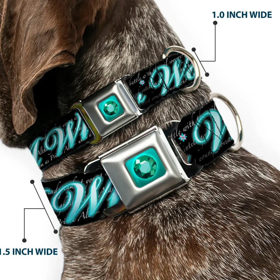 Princess Gem Full Color Turquoise Seatbelt Buckle Collar - Aladdin A WHOLE NEW WORLD/Story Script
