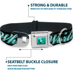 Princess Gem Full Color Turquoise Seatbelt Buckle Collar - Aladdin A WHOLE NEW WORLD/Story Script