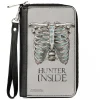 PU Zip Around Wallet Rectangle - Supernatural HUNTER INSIDE Rib Cage Poster