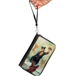 PU Zip Around Wallet Rectangle - DC Comics Catwoman Issue #34 Selfie Variant Comic Book Cover