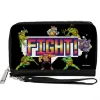 PU Zip Around Wallet Rectangle - Teenage Mutant Ninja Turtles and Villains Arcade FIGHT! Pose Black