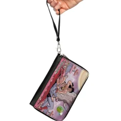 PU Zip Around Wallet Rectangle - Superman/Wonder Woman Issue #14 Sitting Under Tree Variant Cover Pose