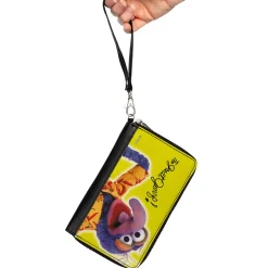 PU Zip Around Wallet Rectangle - The Muppets THE GREAT GONZO Portrait Pose Yellow
