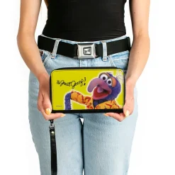 PU Zip Around Wallet Rectangle - The Muppets THE GREAT GONZO Portrait Pose Yellow