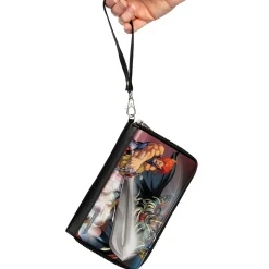 PU Zip Around Wallet Rectangle - ThunderCats Lion-O and Mumm-Ra Sword of Omens Pose