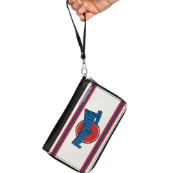 PU Zip Around Wallet Rectangle - Space Jam TUNE SQUAD Logo Stripe White/Red/Blue