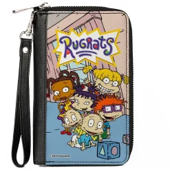 PU Zip Around Wallet Rectangle - RUGRATS Group Pose