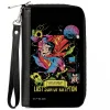 PU Zip Around Wallet Rectangle - Superman LAST SON OF KRYPTON Pose Black