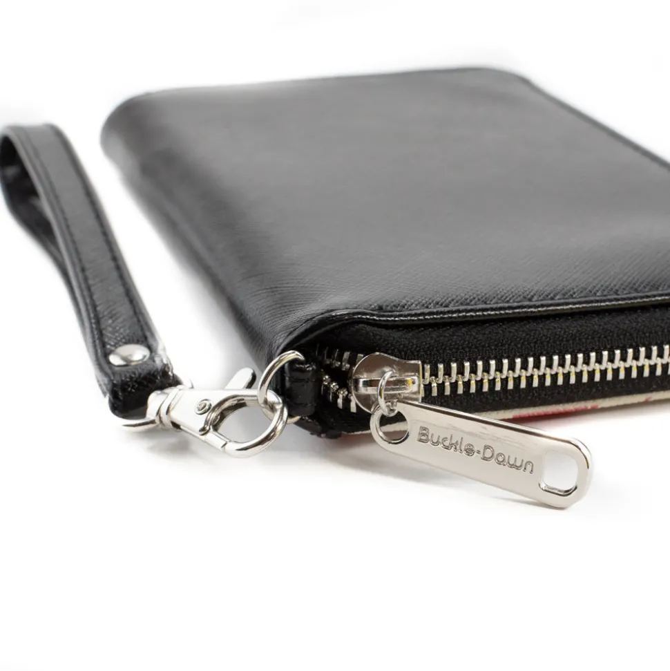 PU Zip Around Wallet Rectangle - My Little Pony Mane Six and Spike Group Pose White