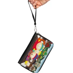 PU Zip Around Wallet Rectangle - South Park Privacy Tour Boys Group Scene