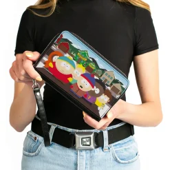 PU Zip Around Wallet Rectangle - South Park Privacy Tour Boys Group Scene