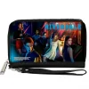 PU Zip Around Wallet Rectangle - RIVERDALE 6-Character Diner Group Pose