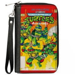 PU Zip Around Wallet Rectangle - Teenage Mutant Ninja Turtles THE EARLY YEARS Comic Book Cover Pose