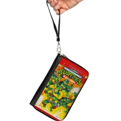 PU Zip Around Wallet Rectangle - Teenage Mutant Ninja Turtles THE EARLY YEARS Comic Book Cover Pose