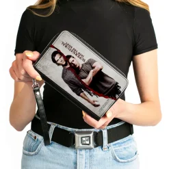PU Zip Around Wallet Rectangle - SUPERNATURAL Winchster Brothers Divided