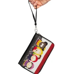 PU Zip Around Wallet Rectangle - South Park Girls Deep Learning Hopscotch Group Scene