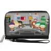 PU Zip Around Wallet Rectangle - South Park Boys Group Cafeteria Table Scene