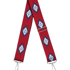 Purse Strap - Arkansas Flag Red Blue White