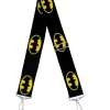 Purse Strap - Batman Shield Black Yellow
