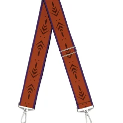 Purse Strap - Frozen II Anna Bounding2 Purples Browns