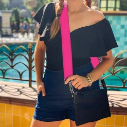 Purse Strap - Neon Pink