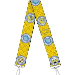 Purse Strap - SpongeBob Window Expressions Pineapple Yellows