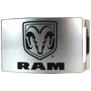 Ram Rock Star Buckle - Brushed Silver Black