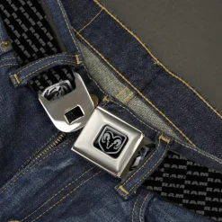 Ram Seatbelt Belt - Ram REPEAT w/Text Webbing
