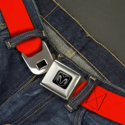 Ram Seatbelt Belt - Red Webbing