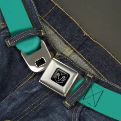 Ram Seatbelt Belt - Teal Webbing
