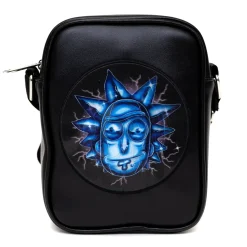 Rick and Morty Bag, Cross Body, Rick and Morty Lenticular Face Expression Applique, Vegan Leather