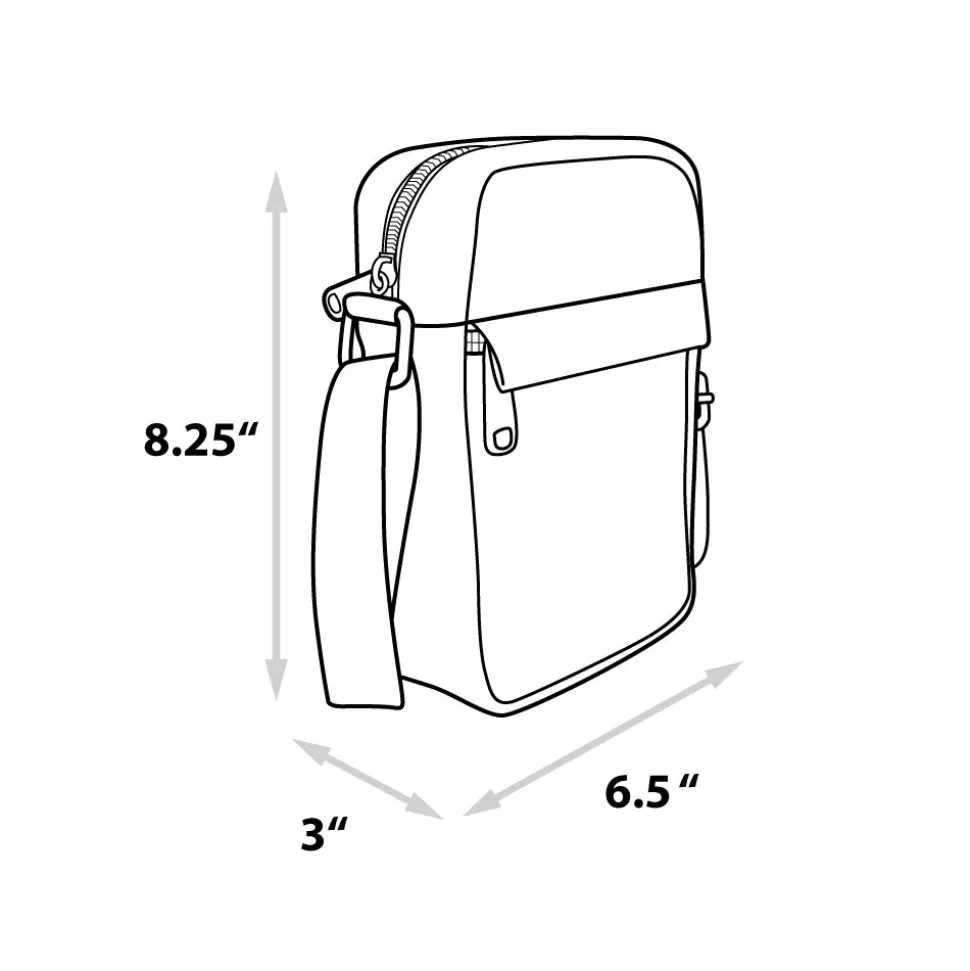 Rick and Morty Bag, Cross Body, Rick and Morty Lenticular Face Expression Applique, Vegan Leather