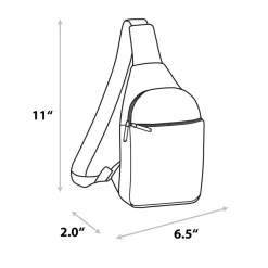 Rick and Morty Bag, Sling, Rick and Morty Pickle Rick Expression Greens, Bounding, Vegan Leather