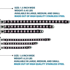 RICK AND MORTY Text Logo Full Color Black/Blue Seatbelt Buckle Collar - Rick and Morty Rick Vaporwave Bullseye Black/Blue/Red/White