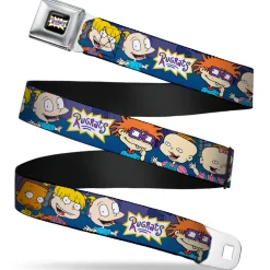 RUGRATS Logo Full Color Seatbelt Belt - RUGRATS Group Pose Webbing