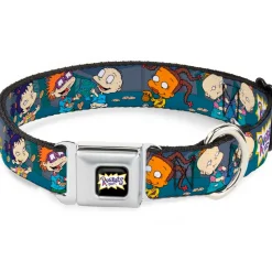 RUGRATS Logo Full Color Seatbelt Buckle Collar - Rugrats Cookie Scene