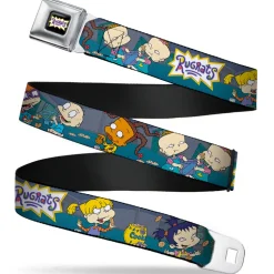 RUGRATS Logo Full Color Seatbelt Belt - Rugrats Cookie Scene Webbing