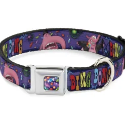 Scattered Candy Full Color Purples Seatbelt Buckle Collar - BING BONG Poses/Candy Purples/Multi Color