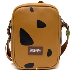 Scooby Doo Bag, Cross Body, Scooby Doo Smiling Face and Spots, Brown, Vegan Leather
