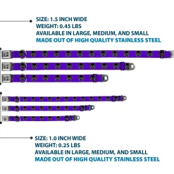 Seatbelt Buckle Collar - Black Panther Avengers Icon Purple/White/Black