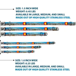 Seatbelt Buckle Collar - Colorado Mount Evans Vivid Landscape/Colorado Flag Icon